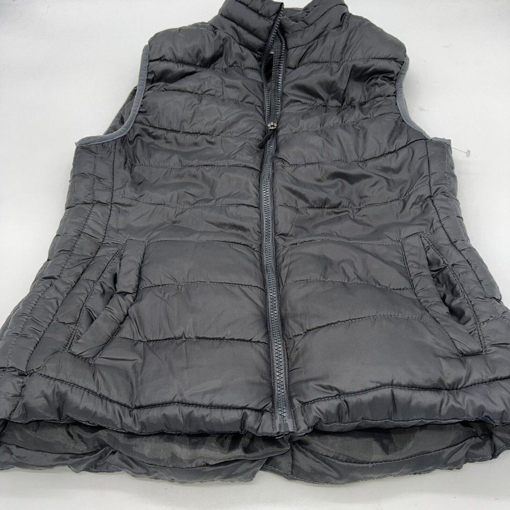 Champion Women’s Puffer Vest Size Medium Black Full Zip Outdoor Sleeveless